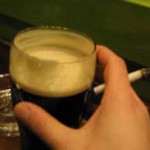 Pint and a fag Shant and a smoke