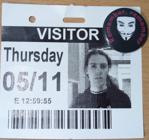 Visitors pass