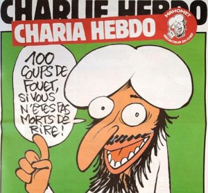 100 lashes if you don't die of laughter!  Read more: http://www.businessinsider.com/charlie-hebdo-mohammed-2011-11#ixzz1d8xQPkcA